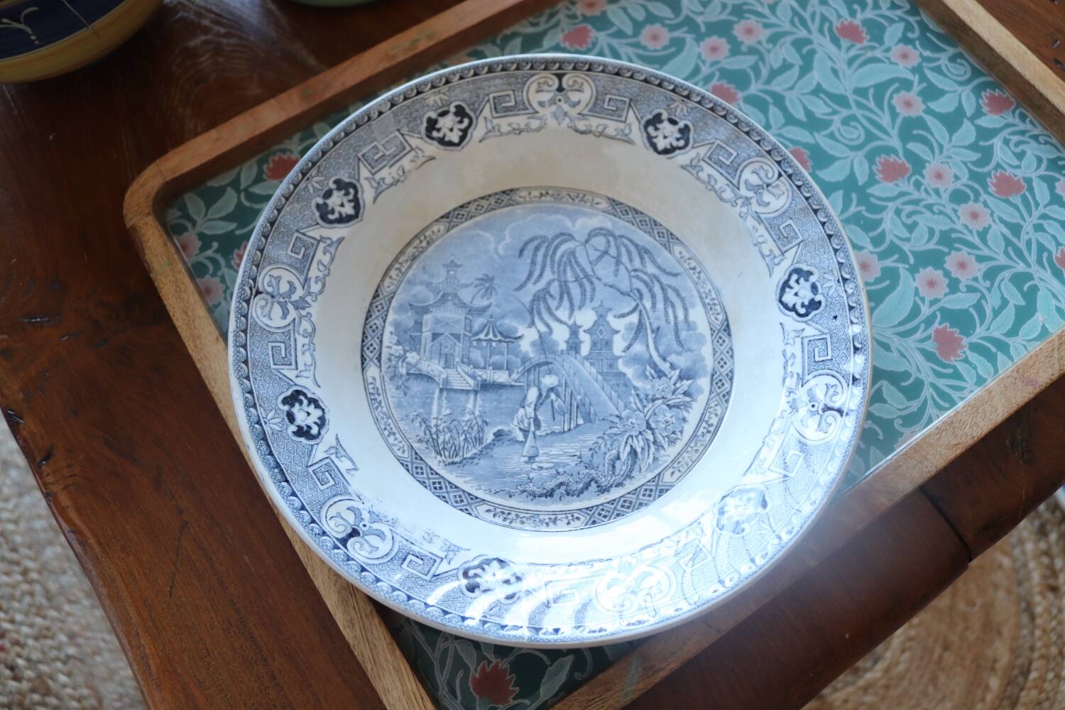 Old yeddo sarreguemines hollow dish