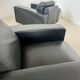 Lot 2 roche bobois designer leather armchairs 80s vintage custom aviator shape