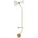 Modern Italian Table Lamp in Brass and Metal, Stilnovo Style