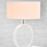 Lampe circulaire lucite vintage