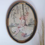 Gouache and watercolor drawing, 20th century, Signed