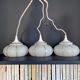 Set of three "Spotted Globes" glass lamps - 1970.