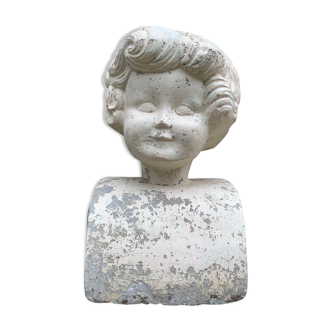 Bust child stone