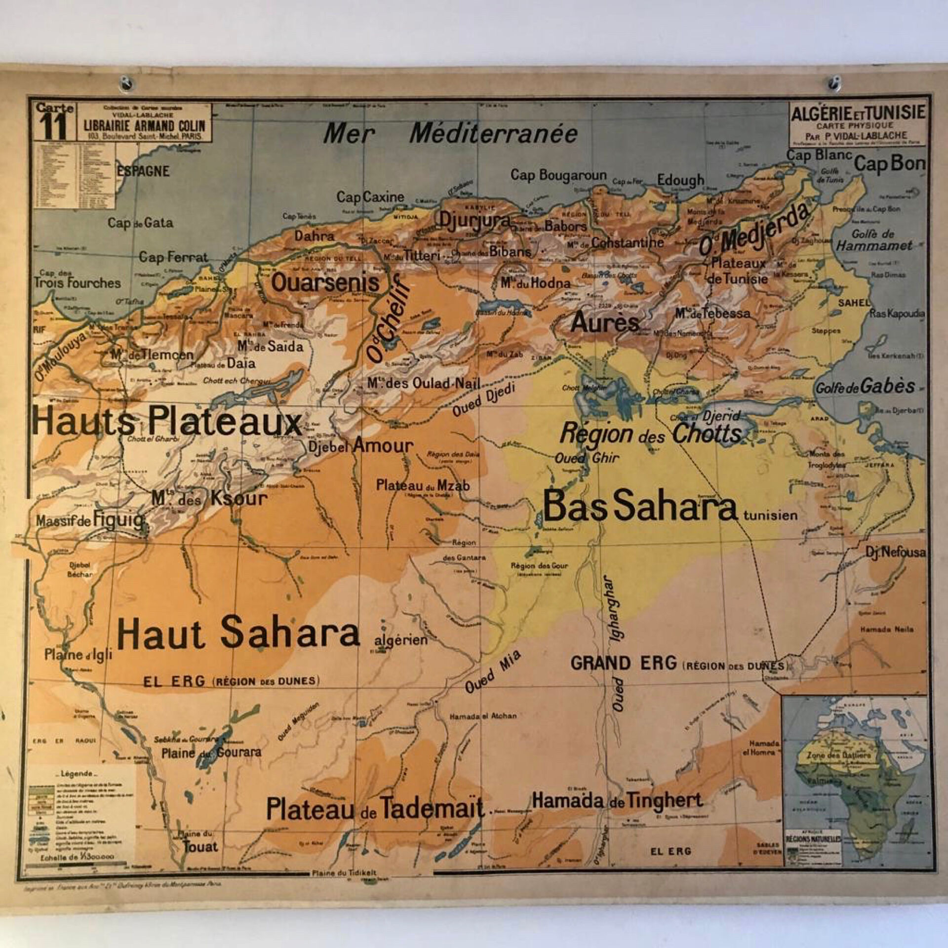 Old school map Vidal Lablache 11