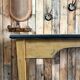 Large patinated desk