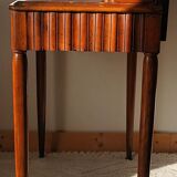 Retro cherry marble wood dressing table
