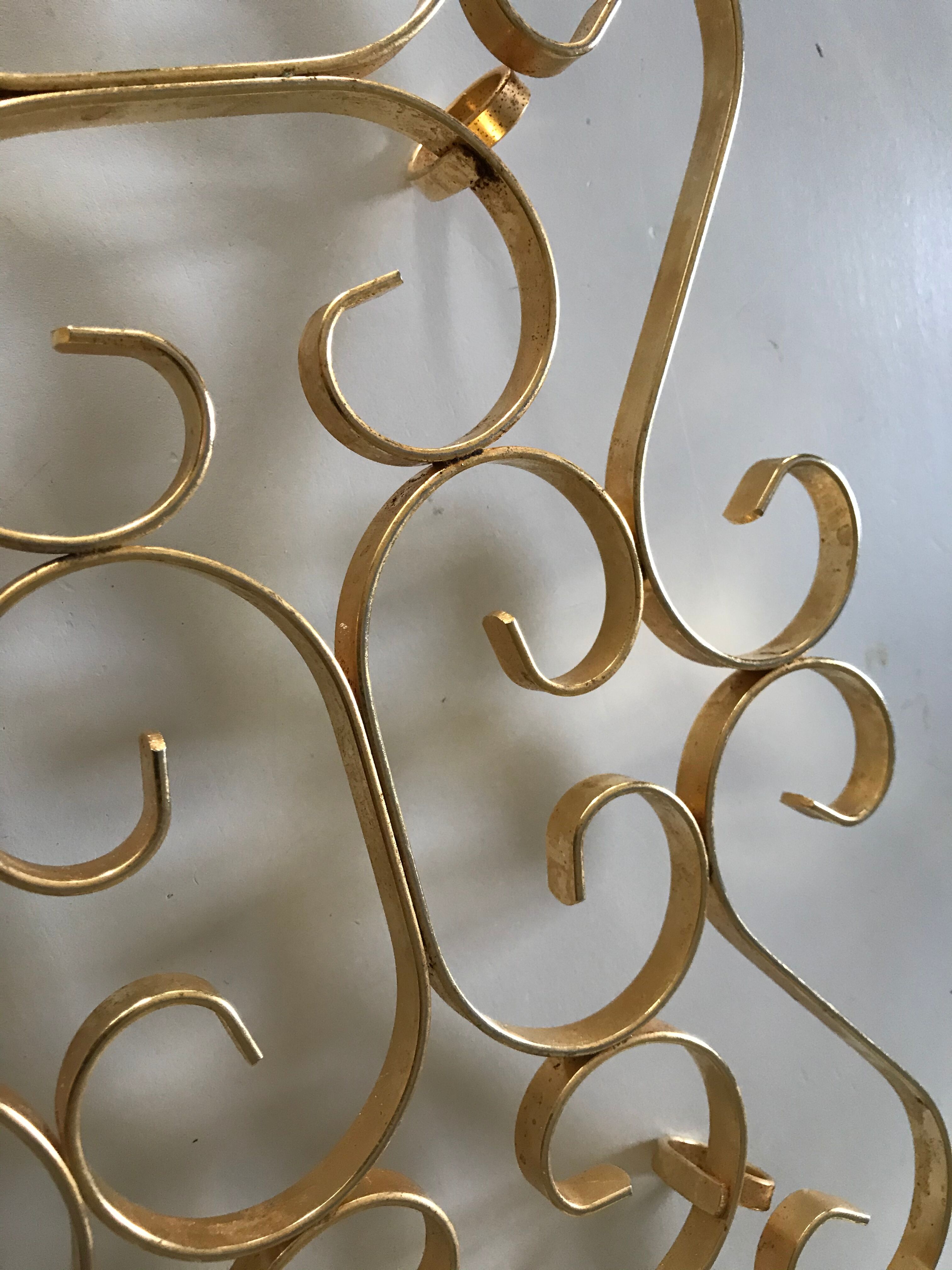 Under vintage brass plated