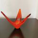 Spanish opaline red glass cup