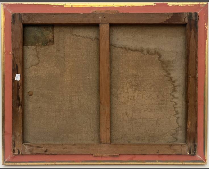 French school of the 19th century. Port scene. Oil on canvas, framed.