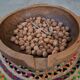 Large antique wooden bowl