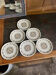 6 flat plates Pillivuyt in French porcelain