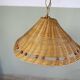 Suspension en osier vintage