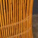 Striking 20thc italian standing bamboo dry bar & stools c.1960