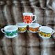 5 vintage cups in Arcopal/Lotus