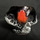 Vallauris, vintage vase or pot with handle circa 1970