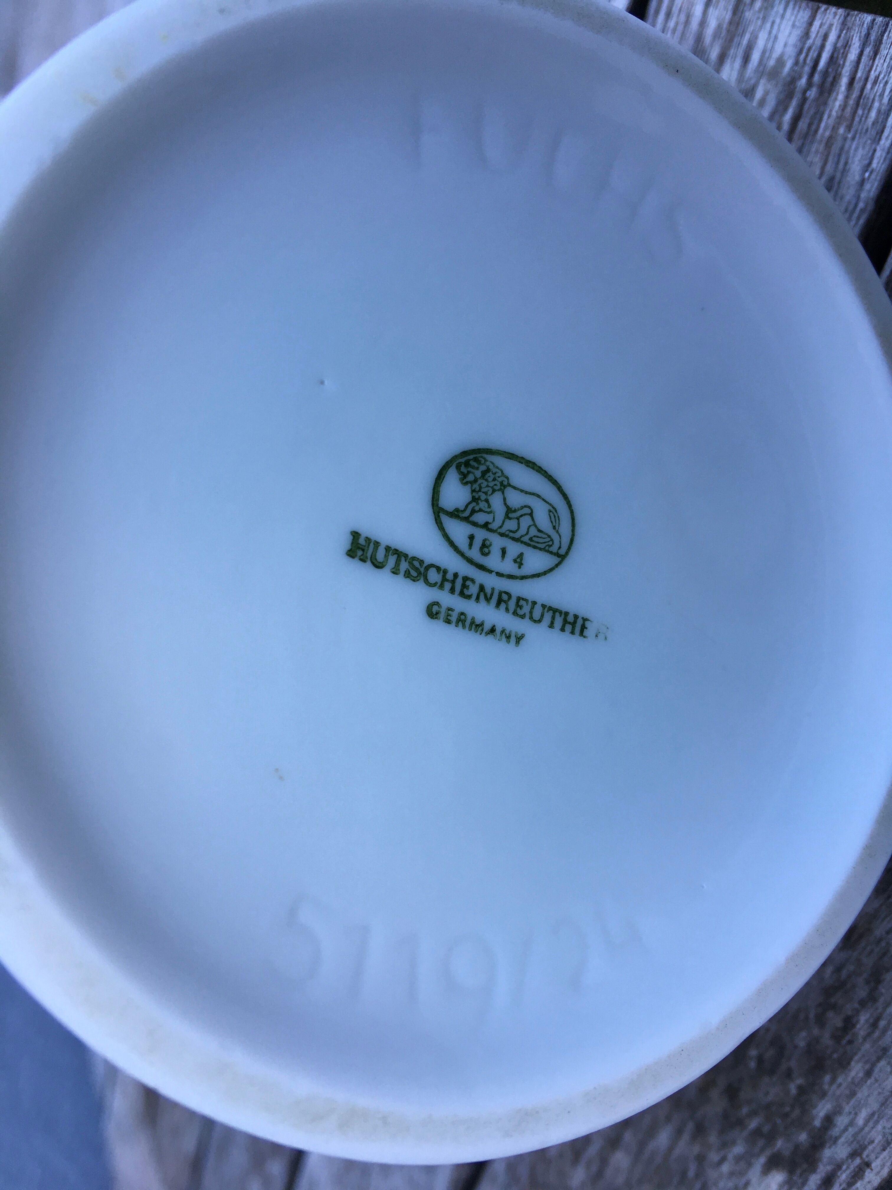 Vintage Hutschenreuther Fuchs 1960 modeniste vase