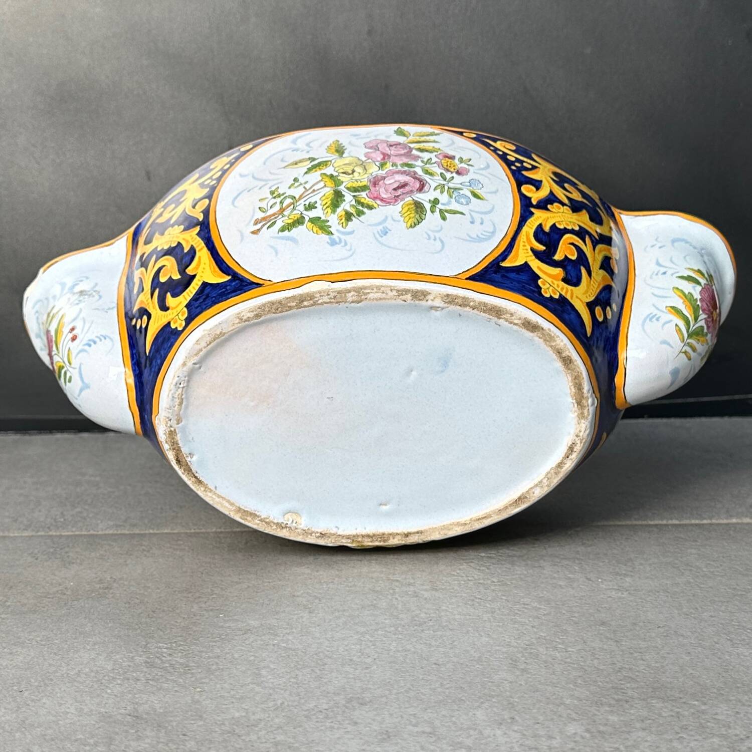 Earthenware planter: Henriot de Quimper