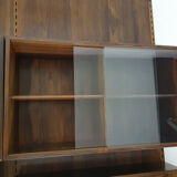 Bibliothèque murale en palissandre par Kai Kristiansen pour Feldballes Mobelfabrik, Danemark années 1950