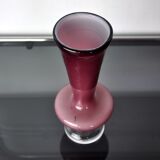 Purple vase in murano glass, Italy, 1980