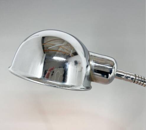 1960's Chrome Adjustable Table Lamp, Italy