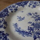 5 Gien Delft earthenware soup plates
