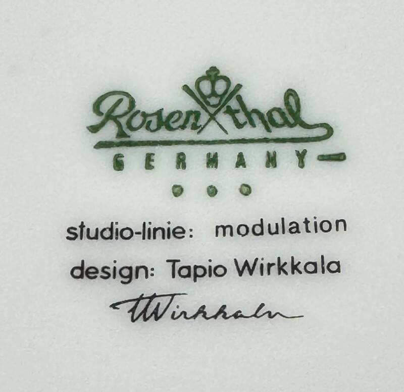 Rosenthal Tapio Wirkkala small oval ripple dish