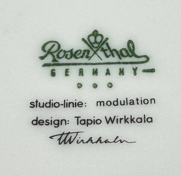Petit plat ovale ondulation Rosenthal Tapio Wirkkala