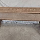 Lot of old wooden benches