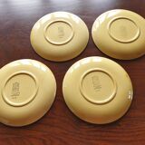 4 Gien “Soleil” dessert plates