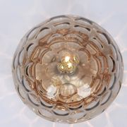 Plafonnier Midcentury en Verre Fumé, Sputnik, Allemagne