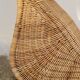 Vintage rattan chaise longue deck chair - 1970s
