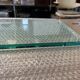 Stunning shelve Glass with Bronze brackets 1970s Peter Ghyczy