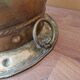 Important copper or brass planter from the 19th century with lion's paws.