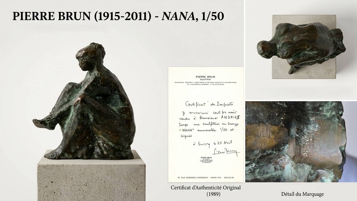 Brown Pierre - bronze "nana", numbered 1/50 (with certificate)