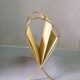 Mid-Century Modern Brass and Bamboo Magazine Rack, Austria 1950s
