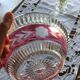 Chiseled Bohemian Crystal Cup