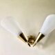 Double cone wall lamp plexiglas 1950