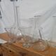 Lot of old soliflore vases chemistry laboratory equipment