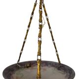 Art Deco pendant light by Jany – Glass paste – Marble decor
