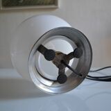 Art Deco table lamp with white opaline glass globe