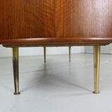William watting wallnut & brass sideboard for fristho, 1955, denmark
