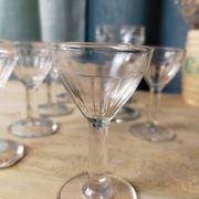 Lot de 8 Verres à pied - verres de bistrot