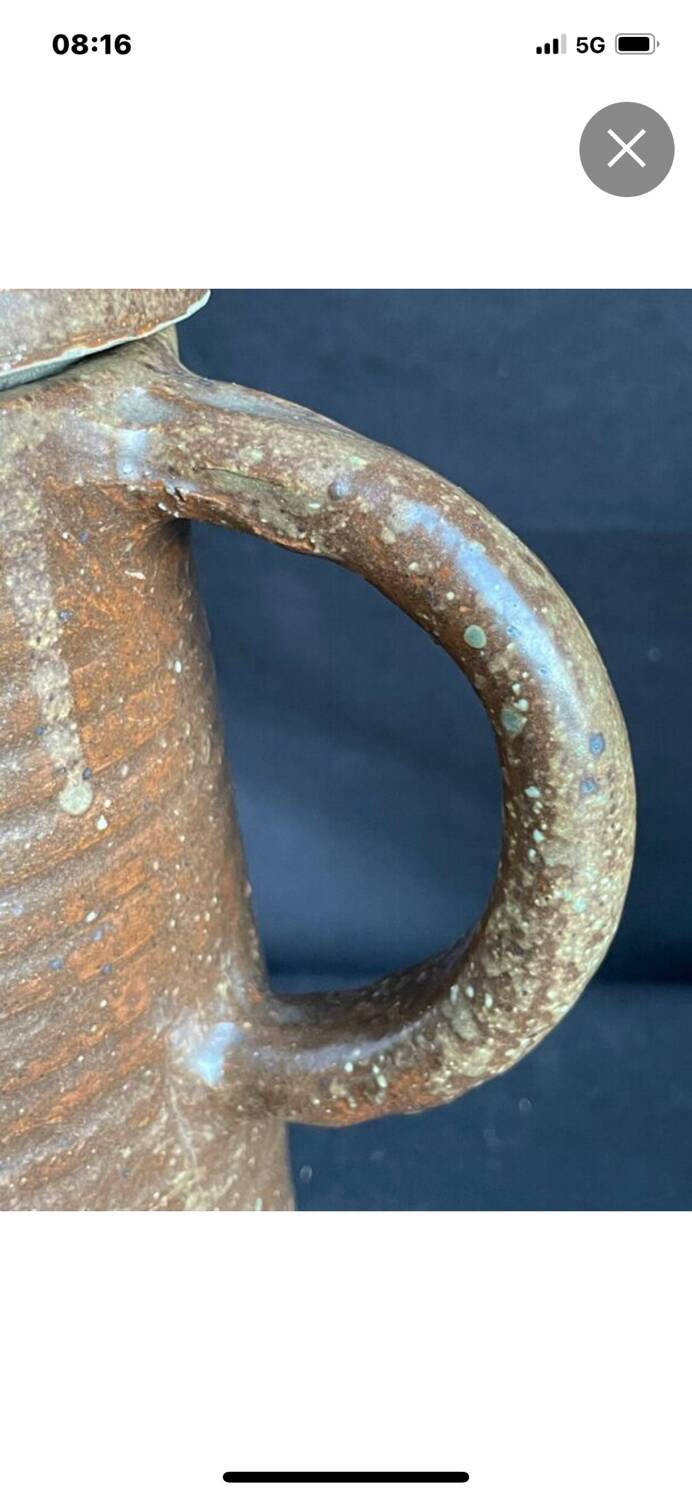 Large pot, old stoneware coffee pot