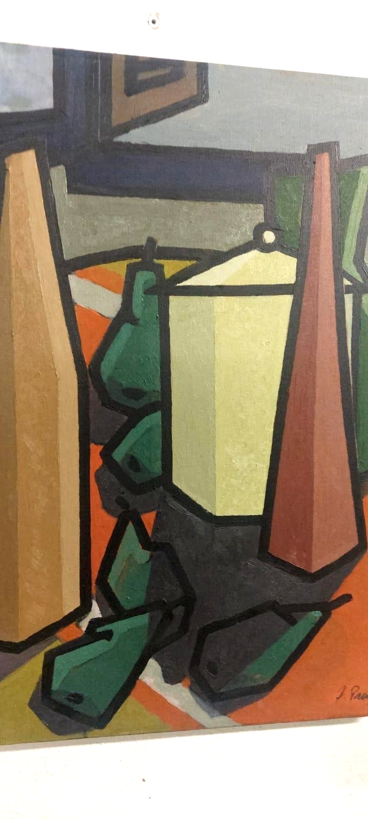 Oil painting still life Franco Prayer (1924) 60x50 cm