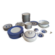 Christofle Océana Bleu dinner service, porcelain and fine gold