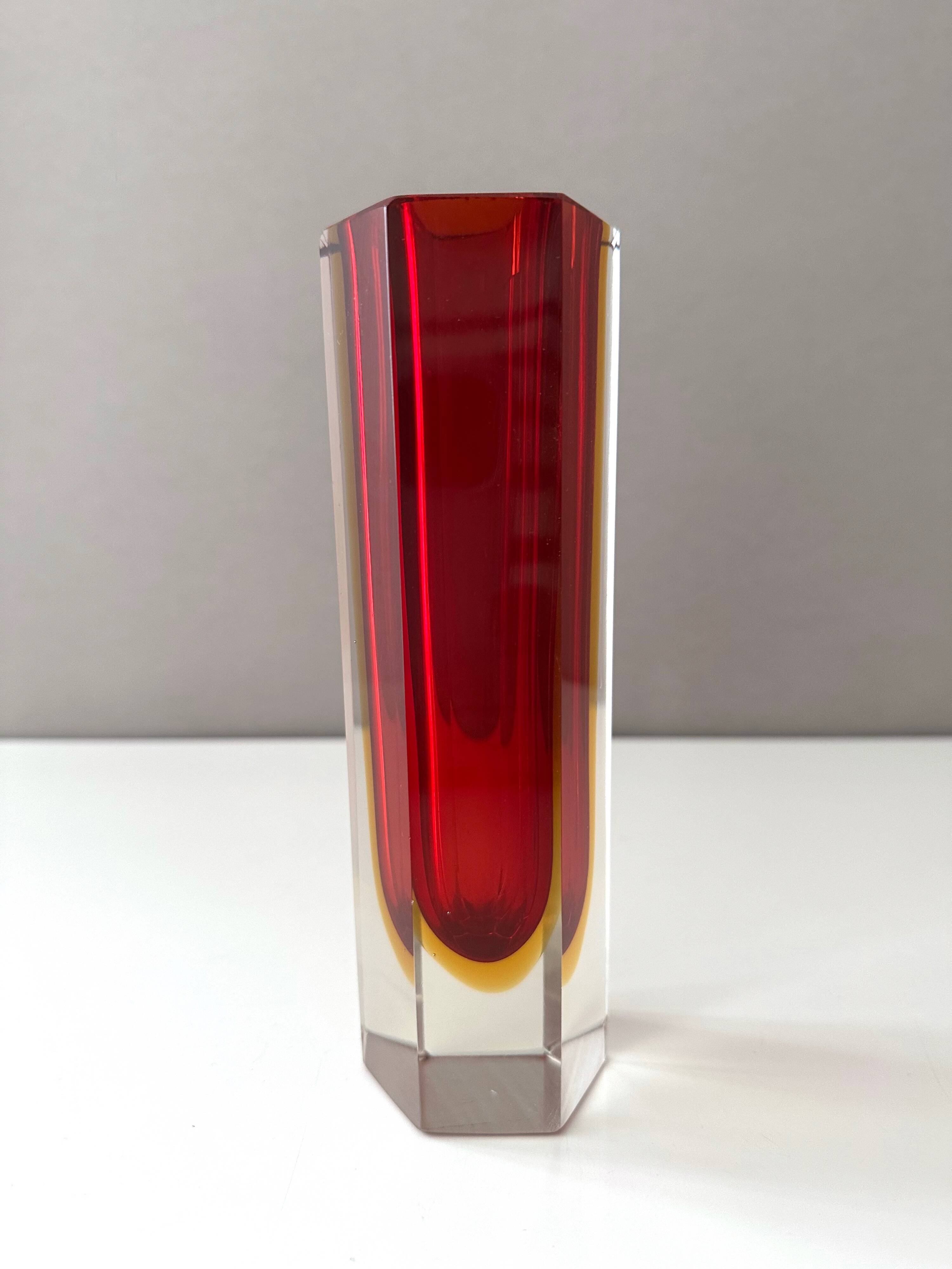 2 Sommerso vases, Flavio Poli, 60's