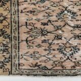 Light Blush Pink All-over Floral Vintage Rug, 188x276Cm