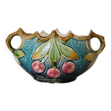 French art nouveau small oval flowerpot, early 20th century