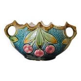 Petit pot de fleurs ovale Art nouveau français, début du 20e siècle