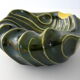 Vintage ashtray 1950 two-tone ceramic